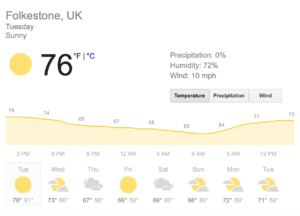 Weather Folkestone